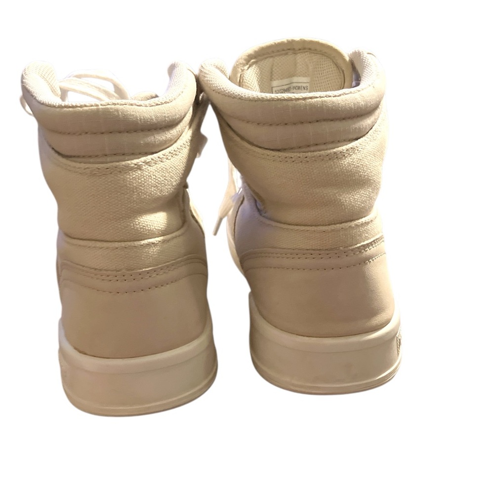 Levi's Khaki Canvas High-Top Sneakers Size 6 - Picture 3 of 5